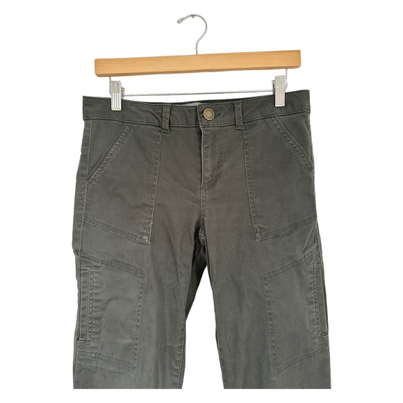 Wit & Wisdom Cargo Pants Khaki Green 4 Front & 2 Back Flap Pockets Size 6 - Picture 2 of 7